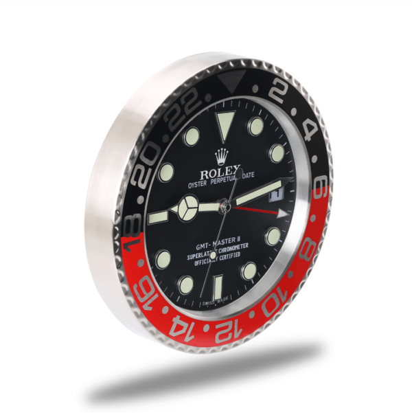 GMT Master Wall Clock - Black and Red - Image 2