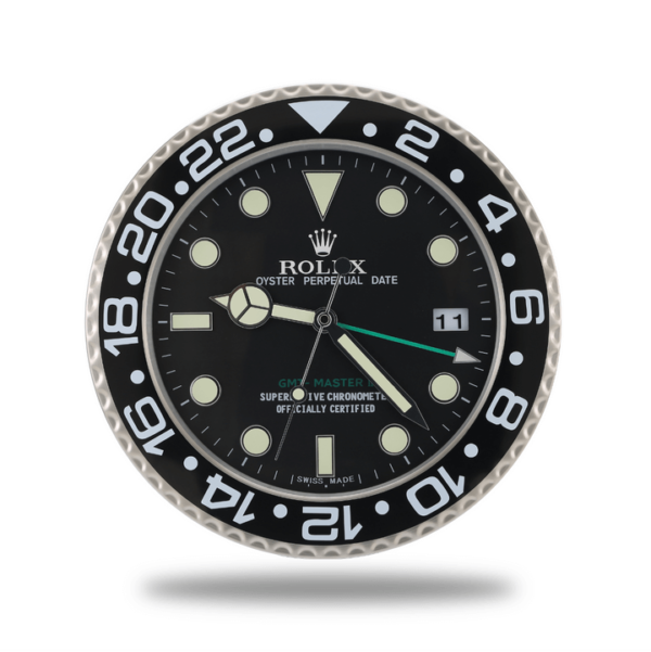 GMT Master Wall Clock - Black Silver