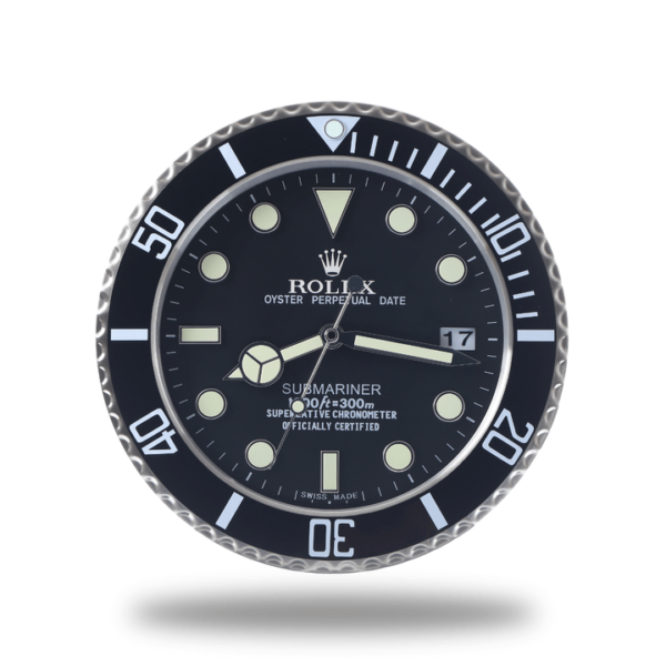 Submariner Wall Clock - Bold Black