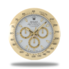 Daytona Wall Clock - Gold White