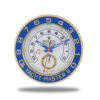 Yacht Master Wall Clock - White Gold