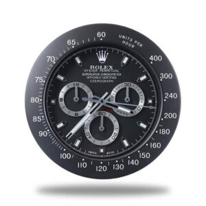 Daytona Wall Clock - Black Black