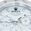 Daytona Table Clock – Sliver White - Image 3