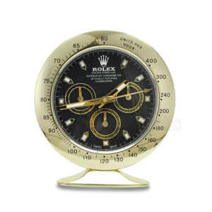 Daytona Table Clock – Gold Black