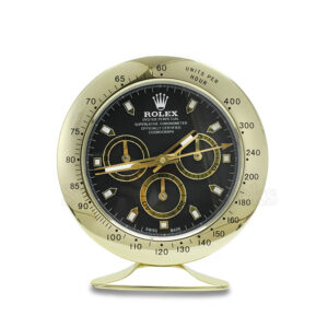 Daytona Table Clock – Gold Black