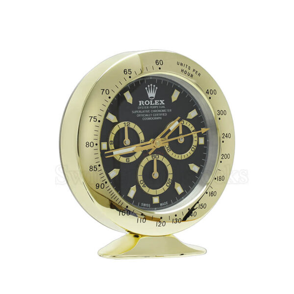 Daytona Table Clock – Gold Black - Image 2