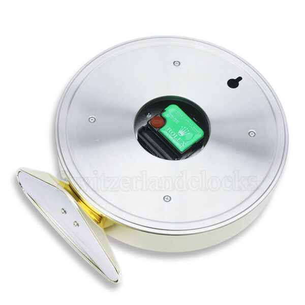 Daytona Table Clock – Gold White - Image 4