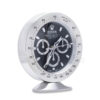 Daytona Table Clock – Sliver Black - Image 2