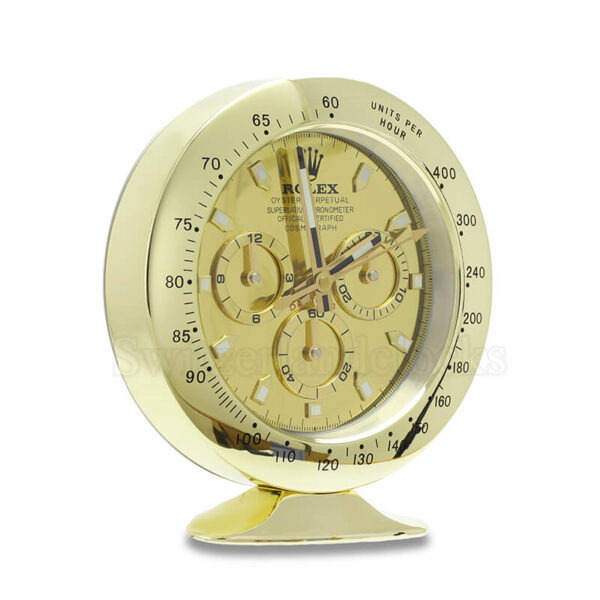 Daytona Table Clock – Gold Color - Image 2