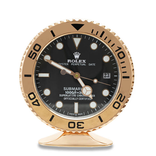 Submariner Table Clock - Rose Black