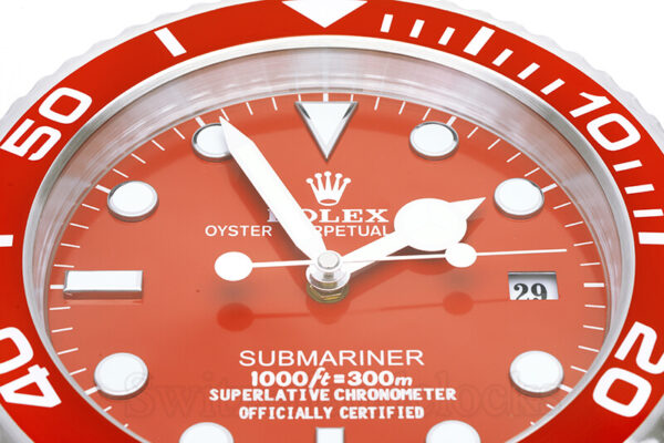 Submariner Table Clock – Red - Image 3