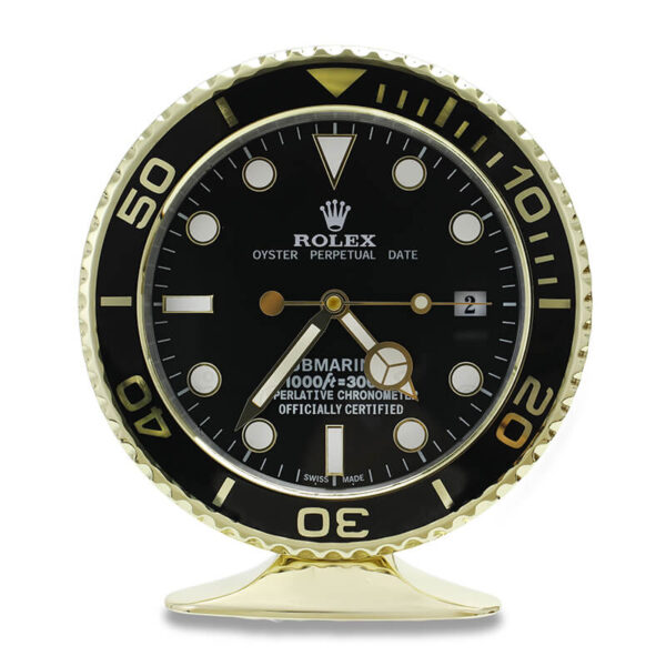 Submariner Table Clock - Gold Black